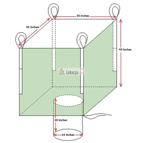 Big bagi, Bulk bag, FIBC - 2200 lbc, różne rodzaje